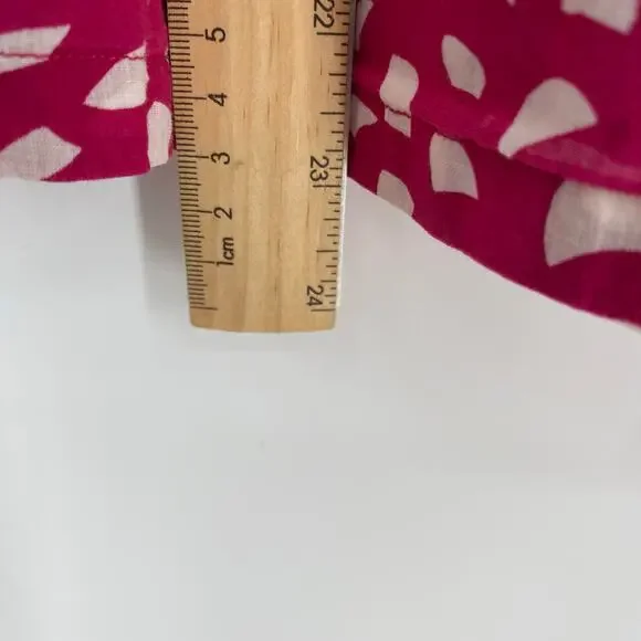 Boden Top Women’s 14 Pink & White Floral Feminine Casual Elegance - Picture 5 of 7